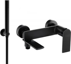 Mexen Zero R70 bateria de banheira com conjunto de duche, preta - 7113R70-70