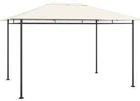 vidaXL Gazebo 384x281x270 cm 180 g/m² cor creme