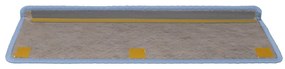 Tapetes escada adesivos aspeto sisal 30 pcs 65x21x4 cm azul