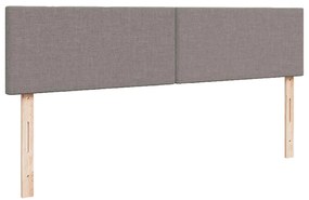 moldura de cama otomana vidaXL com tecido Taupe 180x200cm