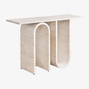 Console De Concreto Com Aspecto De Travertino Ceravi Look Travertino - Sklum