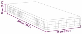 Colchões Branco, Cinza 70 x 200 cm Tecido Tricotado