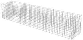Canteiro elevado/cesto gabião 270x50x50 cm aço galvanizado