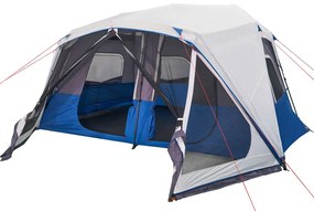 Tenda familiar c/ LED 10 pessoas libertação rápida azul-claro