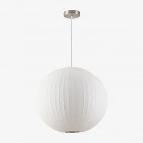 Luminária De Teto Em Seda Artificial E Ferro Worel B - Sklum