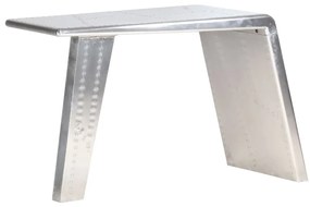 Secretária aviador 112x50x76 cm metal prateado