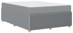 Estrutura da Cama Outros Cinzento-claro 160 x 200 cm tecido