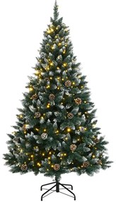 Árvore de Natal artificial com 300 luzes LED 240 cm