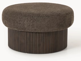 Pufe XL em teddy-bouclé com arrumação Nala