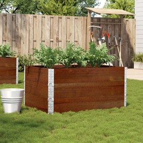 vidaXL Vaso/floreira para jardim 120x80 cm pinho maciço castanho