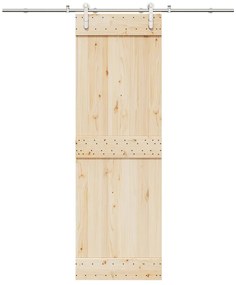 Kit ferragens p/ porta deslizante 200cm aço inoxidável prateado