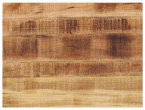 vidaXL Tampo de mesa retangular 90x60x1,5 cm mangueira áspera maciça