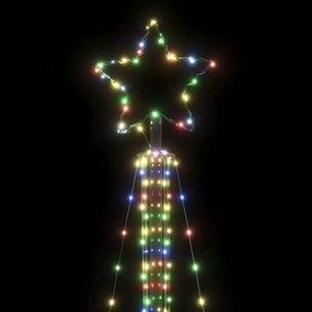 LED Árvore de Natal 483 LEDs Coloridos 240 cm
