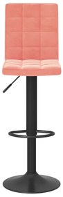 Bancos de bar 2 pcs veludo rosa