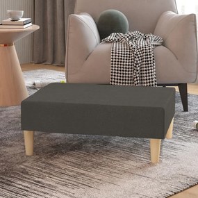 vidaXL Apoio de pés tecido 78x56x32 cinzento-escuro