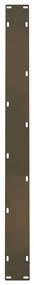 Pés para mesa de jantar em aço natural, 2 peças, 100x(72-73) cm, aço