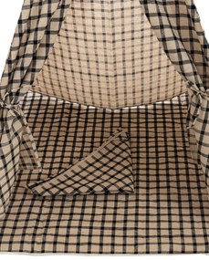 Tenda de brincar Esna em xadrez 155 x 120 x 120 cm Preto
