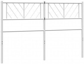 Cabeceira de cama 140 cm metal branco