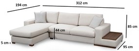 Sofá de Canto Loop – Branco – 312 cm x 194 cm