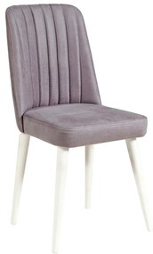 Conjunto de Mesa e Cadeiras Costa – Branco e Cinzento – Mesa: 120x77x7