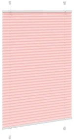 Rosa Plissada Cega 90x150 cm Largura Tecido 89,4 cm Poliéster