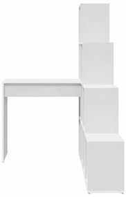 Secretária de canto Branco Standard Madeira engenheirada e MDF