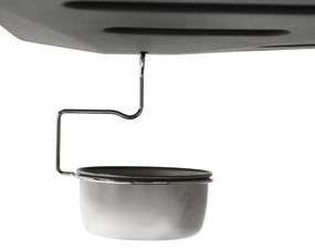 Grelhador/BBQ a gás 6 zonas de cozinhar aço inoxidável prateado