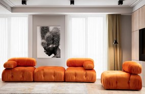 Tuffet Bubble – Laranja – 95x95x45 cm