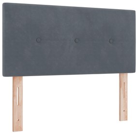 Cabeceira vidaXL Button Tufted Cinza Escuro 80 cm em Veludo