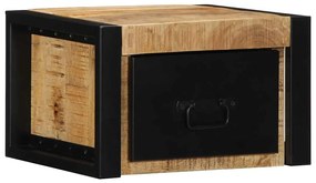 vidaXL Mesas de cabeceira 2 peças 40x35x25 cm manga de madeira maciça