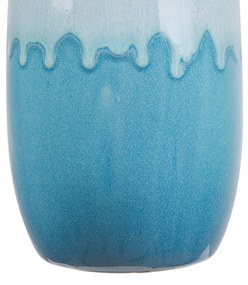 Vaso branco e azul marinho 25 cm CHALCIS Beliani