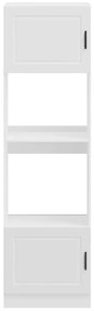 Armários forno 2 pcs Porto derivados de madeira branco