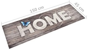 Tapete de cozinha lavável com design Home 45x150 cm