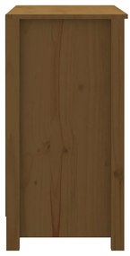 Estante 80x35x68 cm madeira de pinho maciça castanho mel
