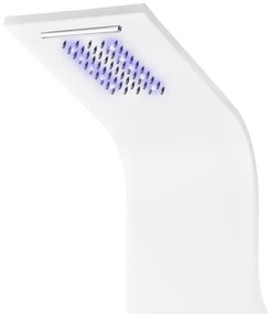 Coluna de duche em alumínio 20x44x130 cm branco