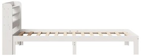 Estrutura cama c/ cabeceira sem colchão 90x190 cm branco