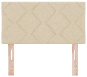 Cabeceira Design Blocos Diamante Creme 80 cm Tecido
