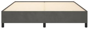Estrutura de cama sem colchão 180x200 cm veludo cinzento-escuro