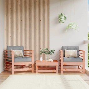 Cadeiras de jardim 2 pcs madeira de douglas maciça
