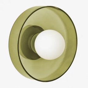 Aplique De Parede Para Casa De Banho Jaxal Ø25 Cm & Verde Cacto - Sklum