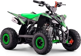 Mini moto 4 gasolina para crianças de gasolina 110cc Roan Ratte R6 R-N-1,C/ marcha-atrás e limitador velocidade Verde