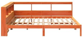 Cama com estante sem colchão 150x200 cm pinho maciço