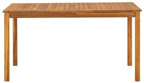 Mesa de jardim 140x80x74 cm madeira de acácia maciça
