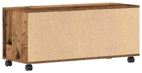 Cômoda para TV vidaXL Madeira Velha 90x35x35 cm Madeira Engenharia