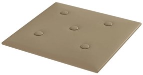 Painel parede 12pcs 30x30cm couro artificial 1,08 m² cappuccino
