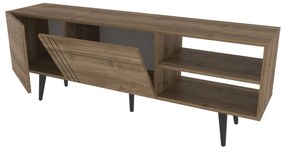 Móvel TV Ronas – Nogueira – 160x35x38,6 cm