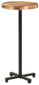 vidaXL Mesa de bar redonda Ø50x110 cm madeira de acácia maciça