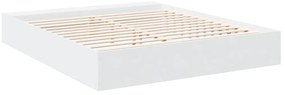 Estrutura de cama 200x200 cm derivados de madeira branco