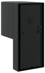 Luzes de parede externas com sensor Preto Aço Inoxidável IP44