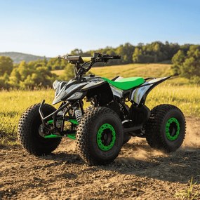 MINI MOTO 4 GASOLINA PARA CRIANÇAS 125cc Roan Ratte R8 automático Verde